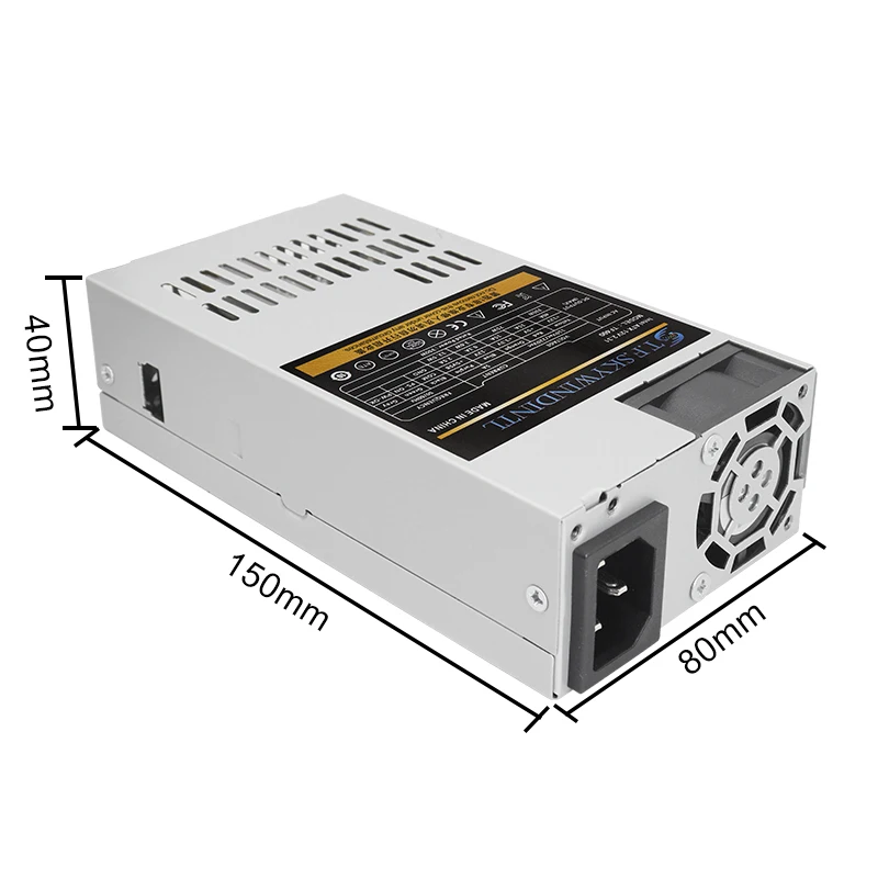 T.F.SKYWINDINTL 1U Flex Power Supply 350W Silent Fan PSU for POS