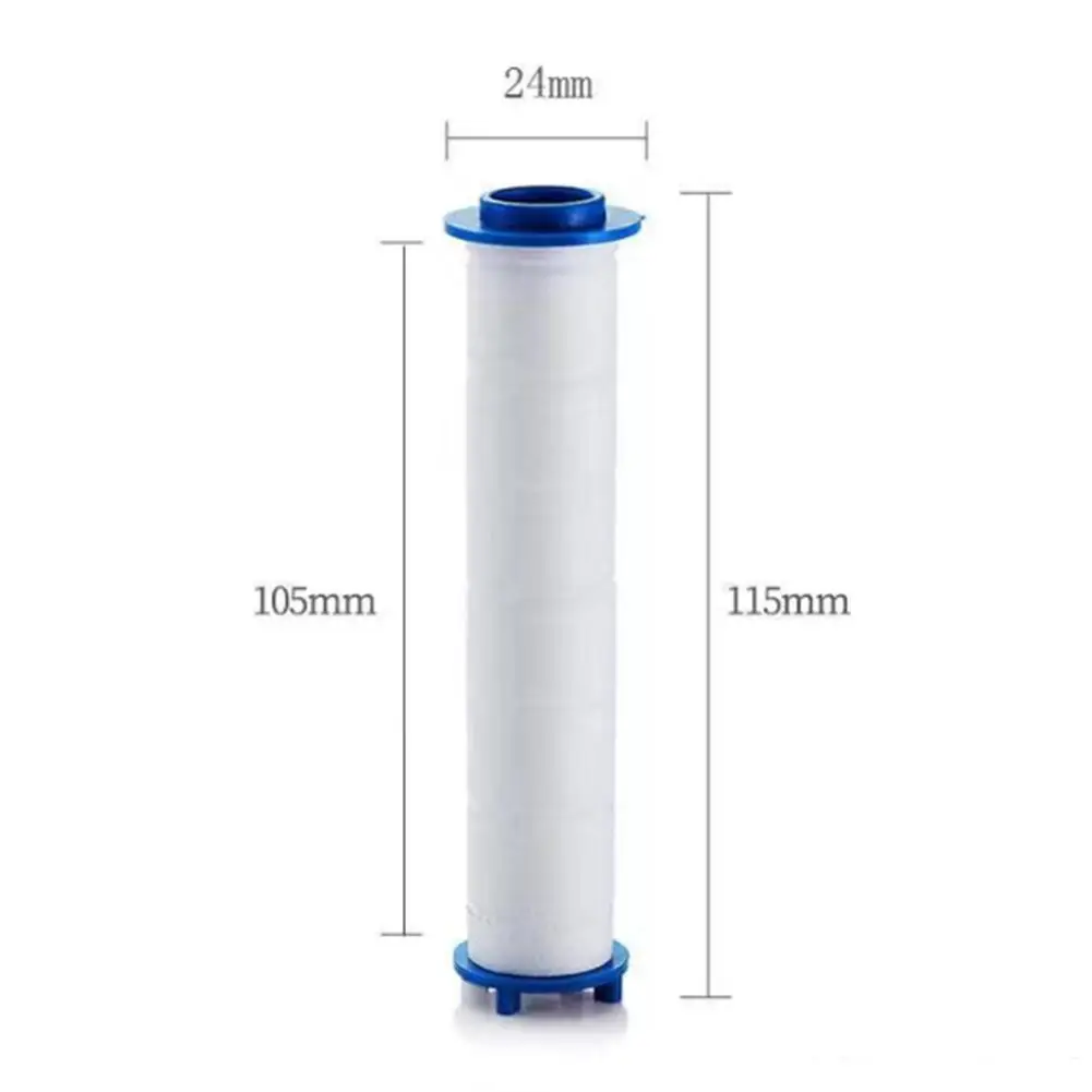 10pcs Shower Head Filter Replacement PP Cotton Cartridge 24x115mm Filtration Elements For Hard Water And Impurities