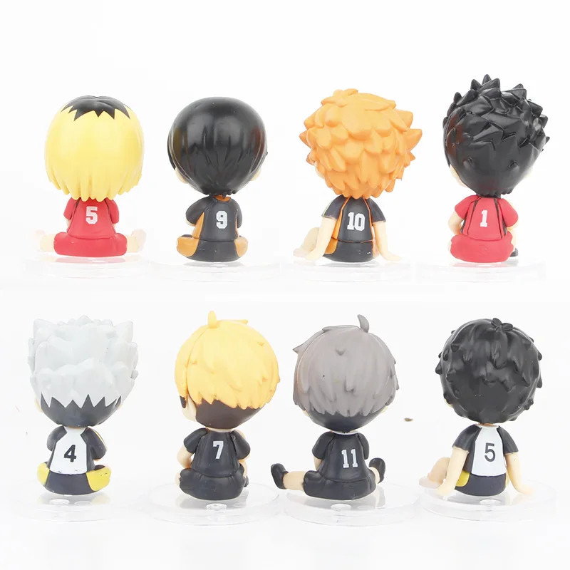 Figura de acción de Anime Haikyuu, juguete de PVC, versión Q, Kenma, Kozume, Shoyo, Hinata, Kotaru, Bokuto, Yu, Nishinoya, 1 Juego