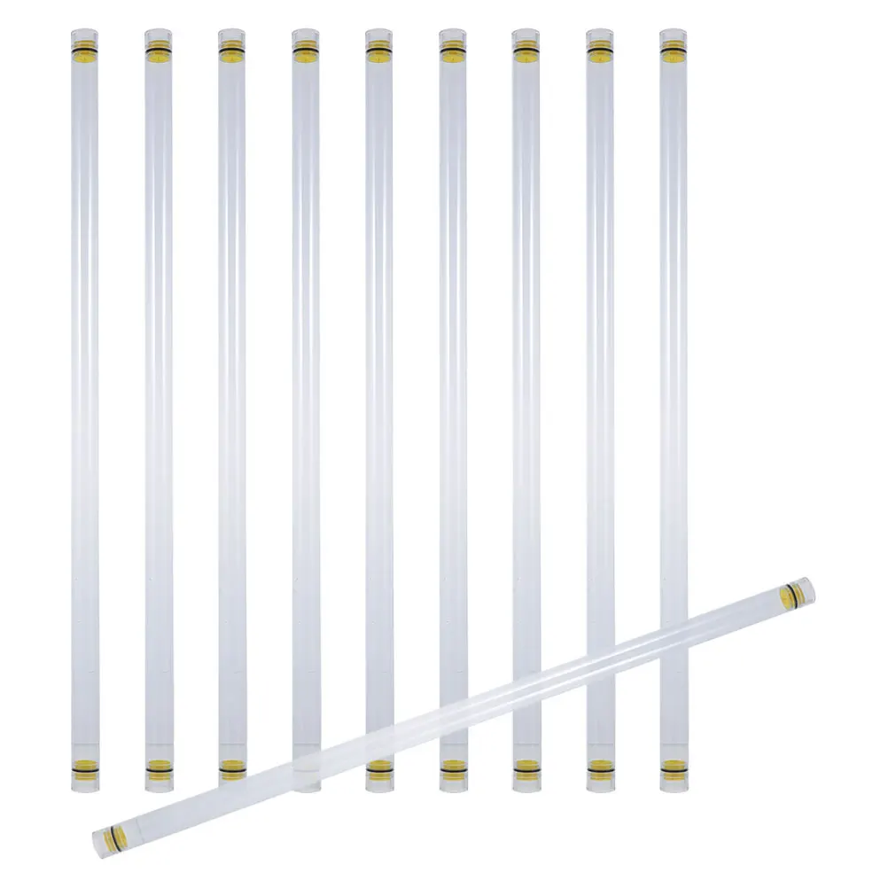

10pcs Thickened 19mm Fishing Float Tubes Transparent Design Essential Accessories Freshwater Saltwater Scenarios