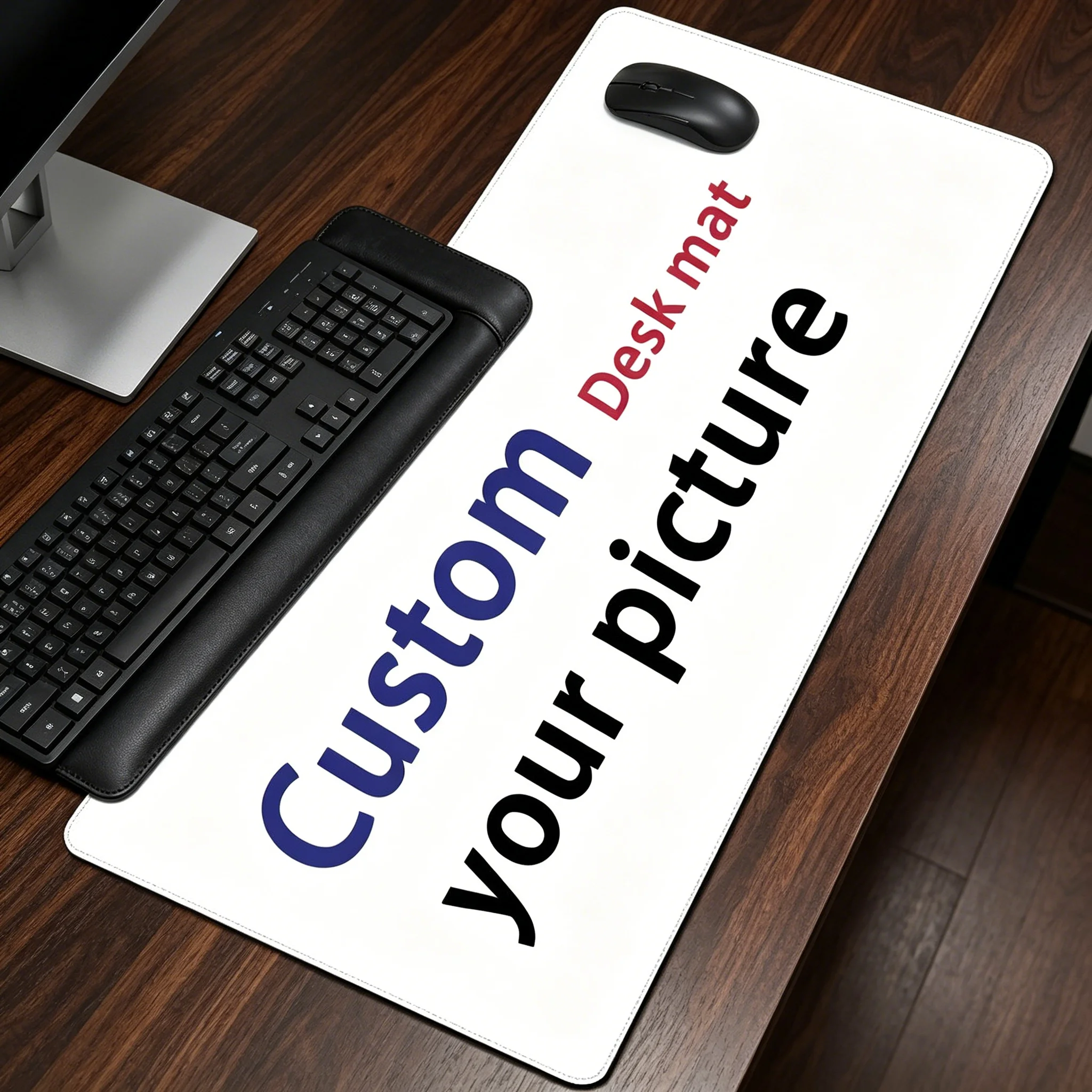 Custom Anime Mouse Pad Personalized Photo Print Desk Mat, Non-Slip Rubber Base for Gaming & Office