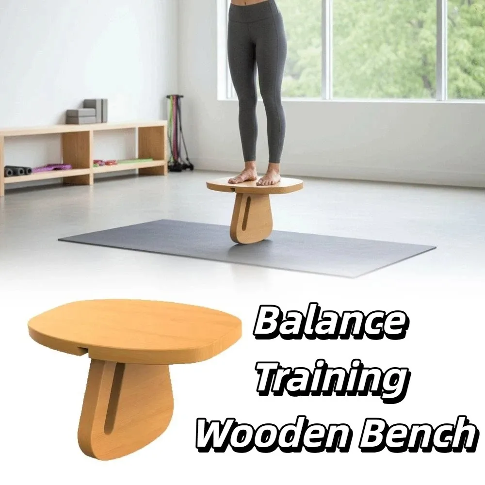 

Stool Solid Wood Wooden Yoga Bench Simple Detachable Yoga Bench Creative Balanced Training Bench Sitting