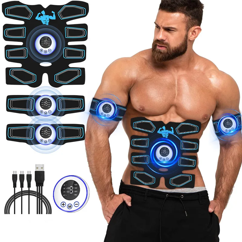 EMS Core Sculpting Device, Electric Abdominal Muscle Trainer, Home Fitness for Belly Fat Reduction & Toning