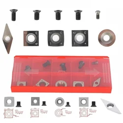 10PCCarbide Tips Inserts Blades For Chisel Cutter Wood Turning Lathe Holder-Tool Carbide Tips Inserts Blade Cutter Lathe Turning