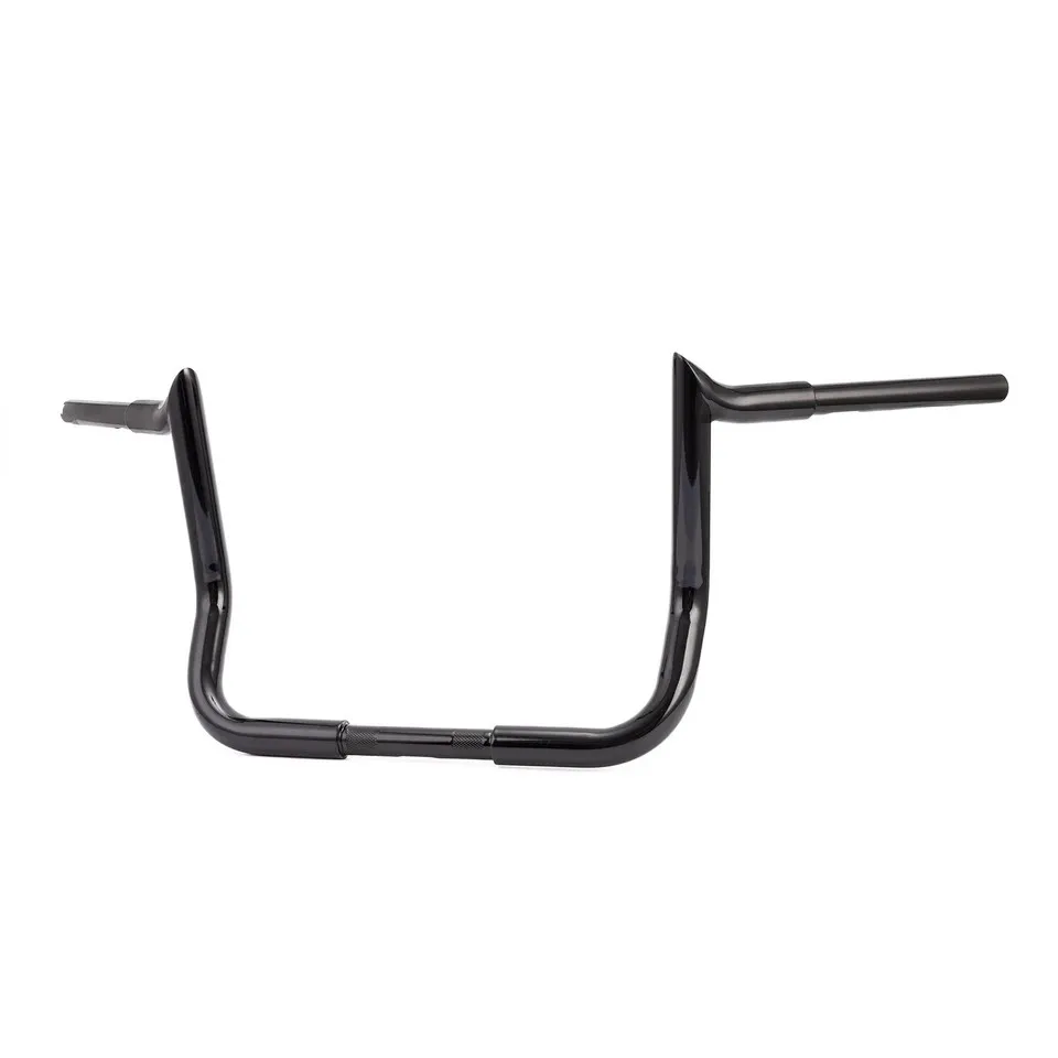 

JOFRUNTN 12" Rise Meathook Ape Hangers Handlebar for Harley Electra Glide & Street Glide - Black