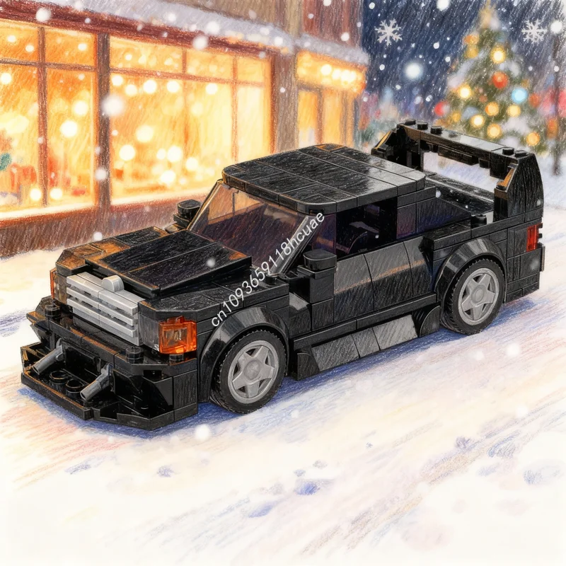 

312pcs MOC Mercedesesed Benz Evo II City Champions Model Building Blocks Construction Christmas Gifts Toys DIY Idea Creative