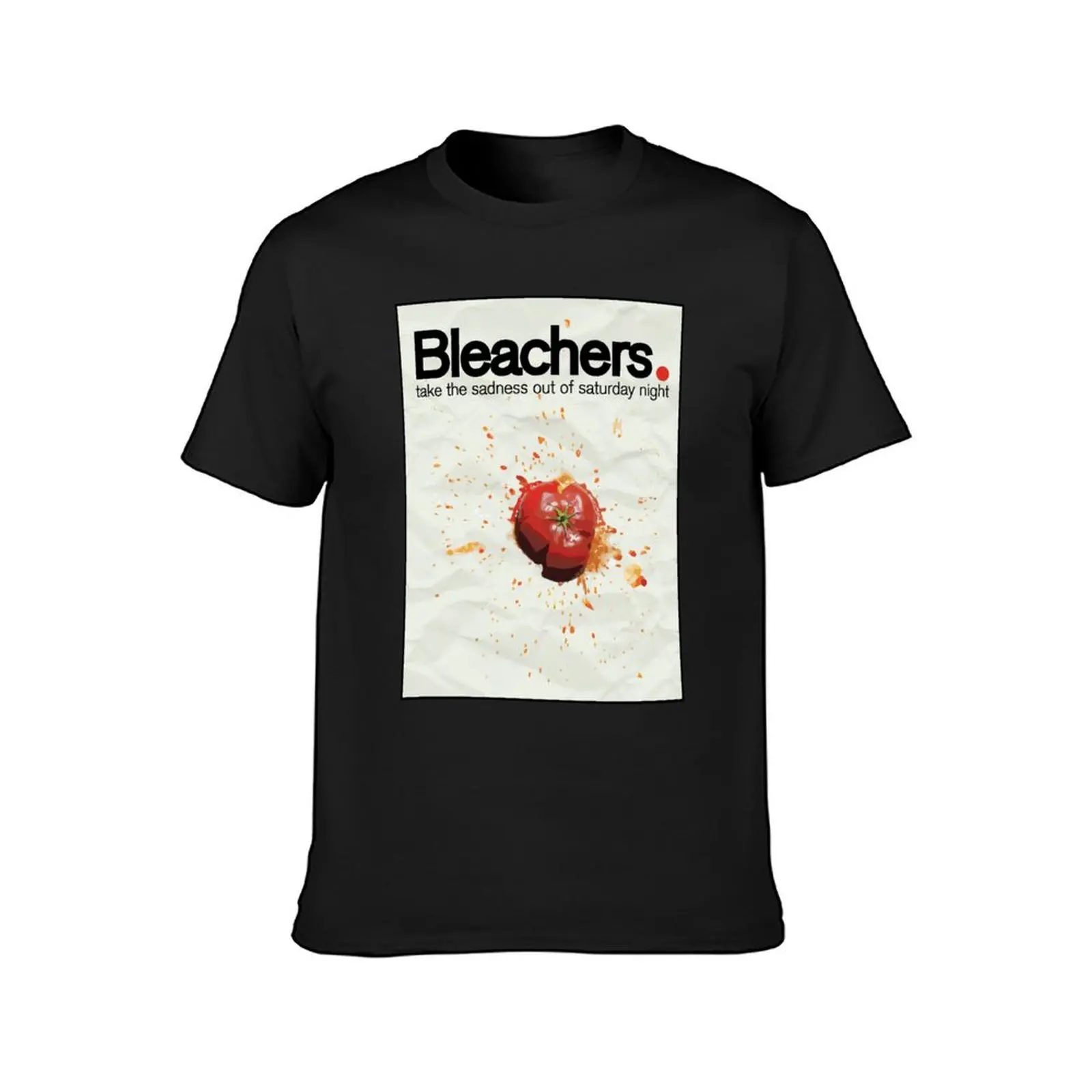 Bleachers | Take the Sadness Out of Saturday Night Tomato Splat Design T-Shirt new edition summer top mens tall t shirts