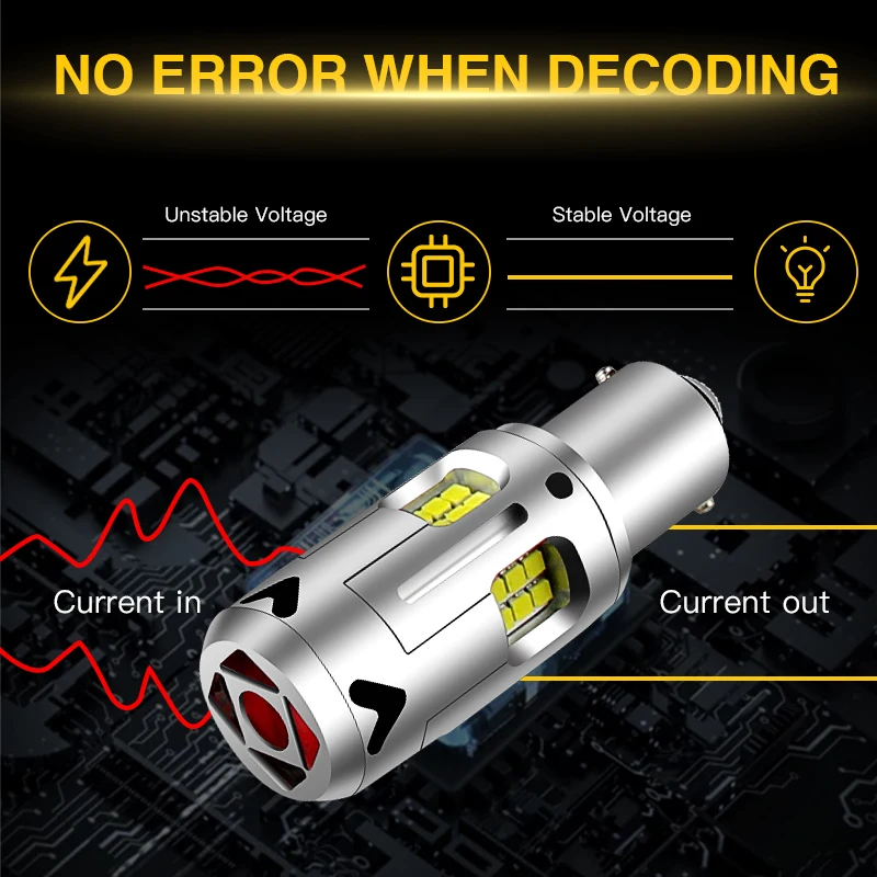 2 قطعة سيارة LED عكس أضواء 1156 BA15S P21W وقوف السيارات لمبة لمرسيدس بنز العداء B901 ، B902 ، B906 ، B907 ، B910 ، B903 ، B904 ، B905 ، B909