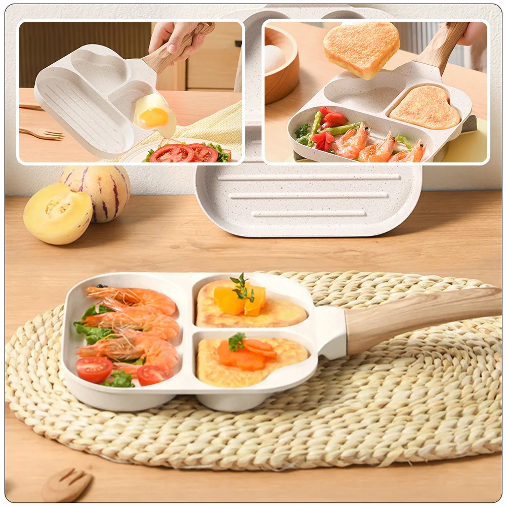 

Love Heart Bacon Pan Nonstick Adorable Shaped Egg Burger Frying Breakfast Kitchen Pan Easy Clean Frying Supply