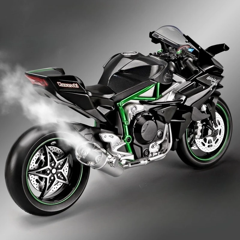 

1:9 H2R спрей модель мотоцикла моделирование сплава локомотив игрушки модель мальчик коллекция автомобилей миниатюрная