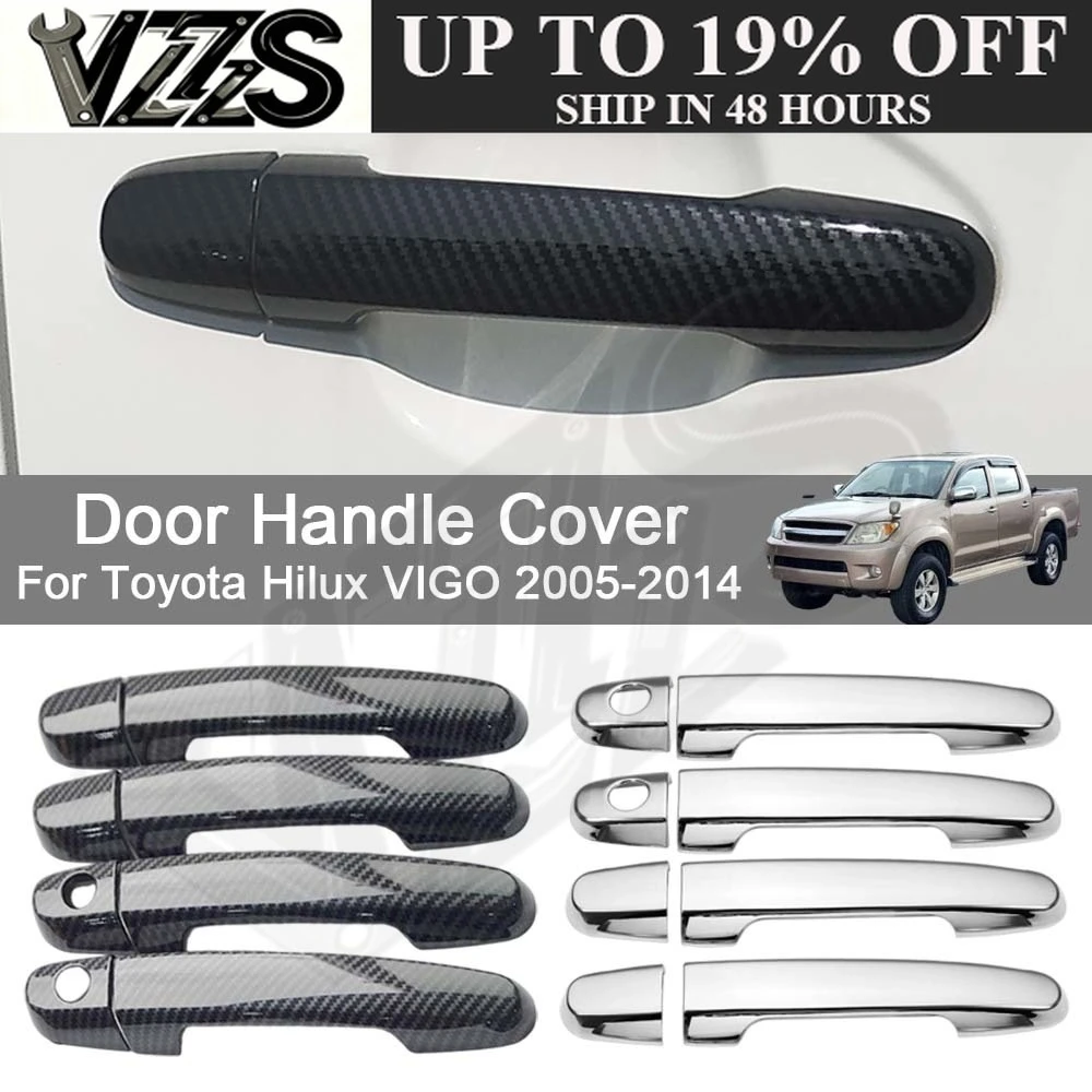 Car Decoration Door Handle Cover For Toyota Hilux VIGO 2005-2014 Cars Accessories Styling Upgrade Modify A Car