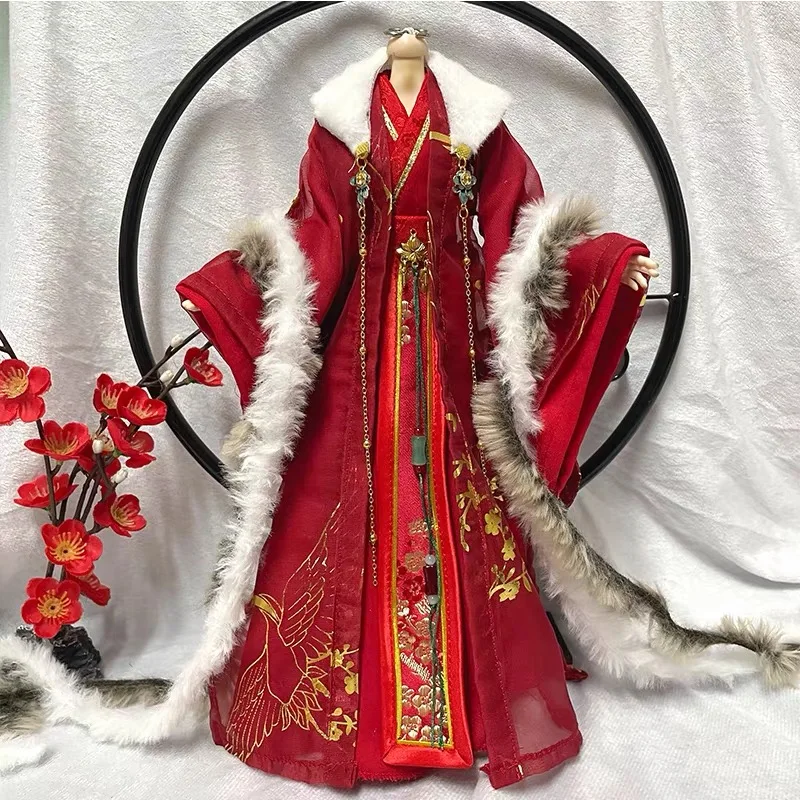 OB27 Barbi 1/6 Figure Doll 1/4 1/3 BJD Ancient Costume Hanfu Robe Dress Samurai Suit For BJD/SD POPO68 ID75 Uncle Clothes A2200