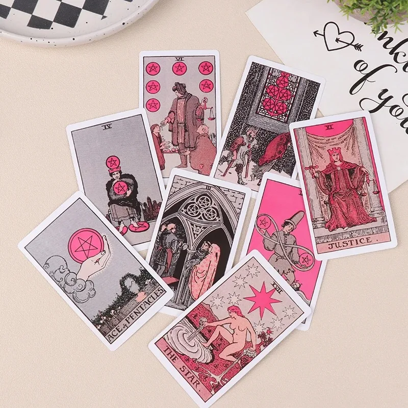 Mazo De Tarot De 60 Cartas Para Principiantes – Juego De Adivinación Portátil Para Fiestas Y Viajes, Ideal Para Toda La Familia