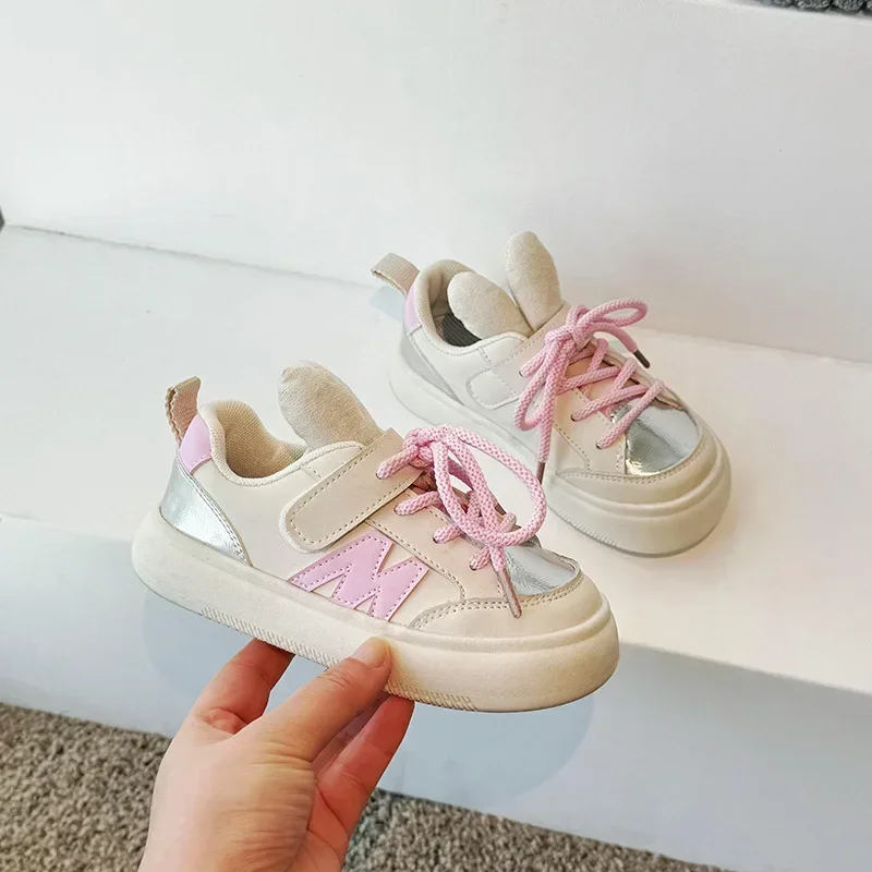 Primavera nuova moda bambino sneaker simpatico piccolo coniglio scarpe semplici da ragazza fondo morbido leggero comfort scarpa casual Tenis De Mujer