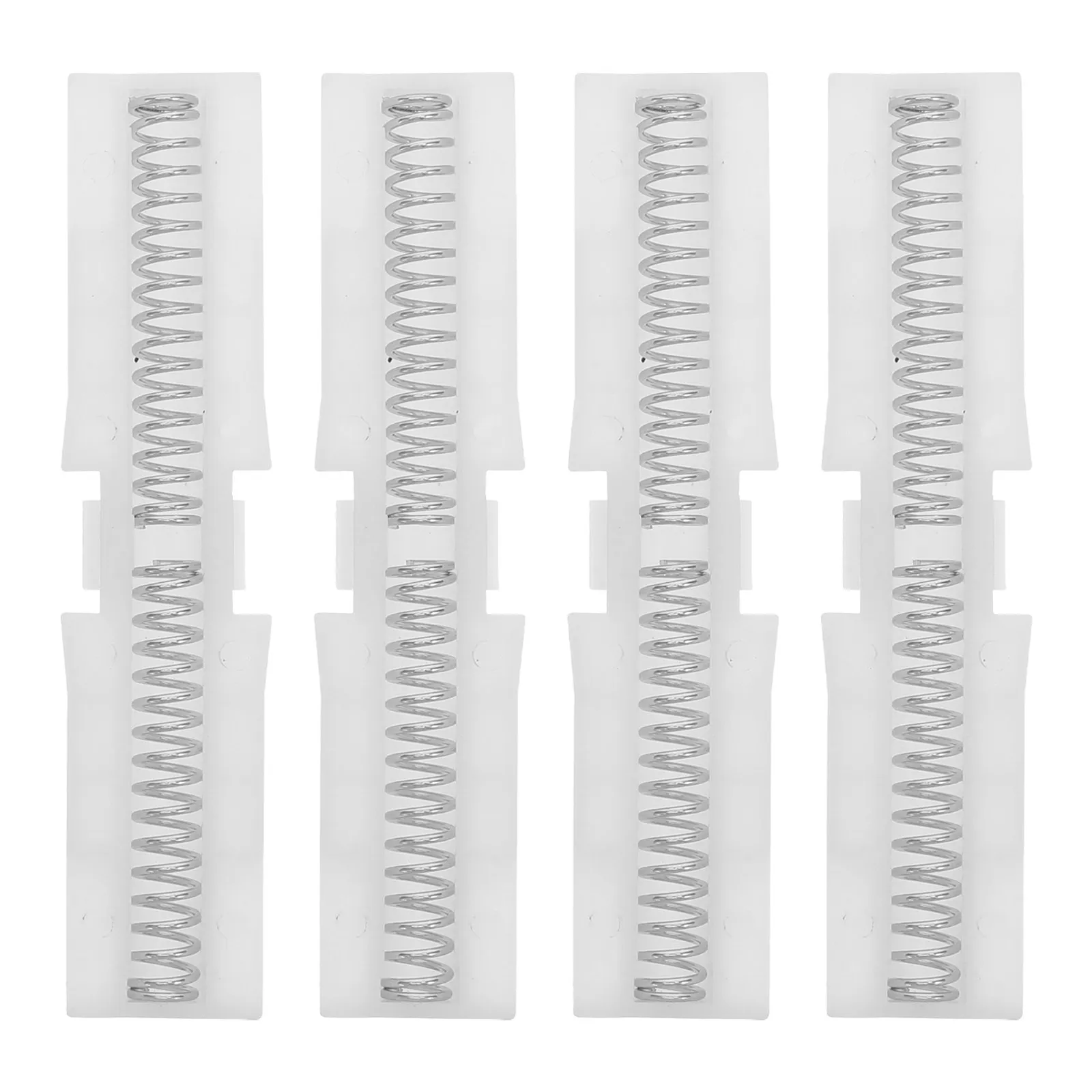 4Pcs Sliding Door Guide Rail ABS Bi-fold Closet Spring-loaded Folding Track System Wardrobe Pantry Storage