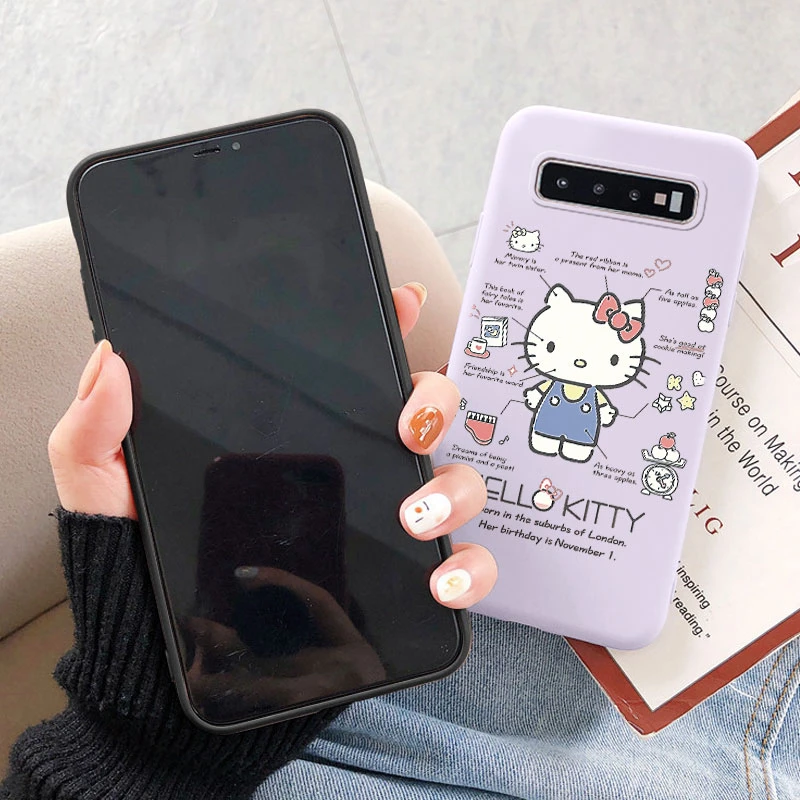 حافظة لهاتف سامسونج جالاكسي S10 S10E S 10 Plus من السيليكون حافظة هاتف لطيفة ومضحكة سانريو كورومي ميلودي كارتون كوكه ناعمة لهاتف جالاكسي S10