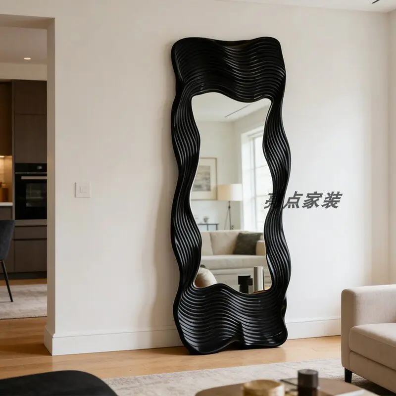 Modern Vanity Decorative Mirrors Makeup Garden Funky Luxury Long Nordic Mirror Portable Irregular Espelhos Home Decorations view 4