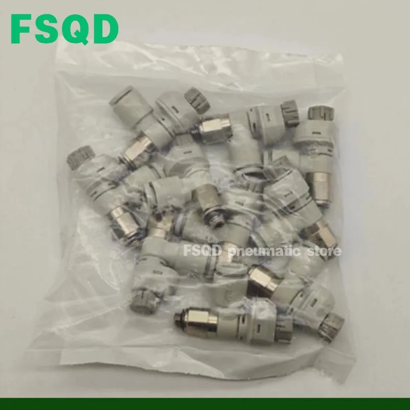 1PC Small Scales Speed Regulating Control Valve AS1201FS-M5-04A AS2201FS-01-04SA AS3201FS-03-06SA  AS4201FS-04-10SA AS Series