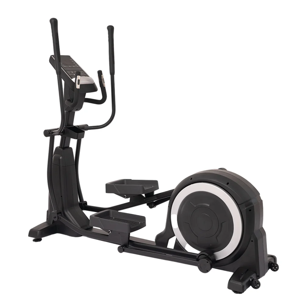 Commercial Elliptical Machine Built-in Multi-functional LCD Display Panel For Daily Cardio Workout
