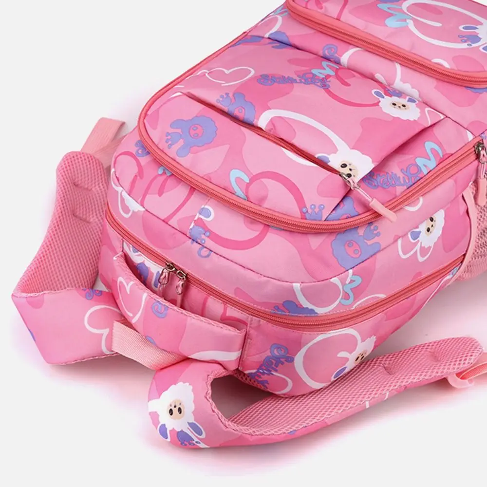 Mochila de alta calidad con dibujos animados para estudiantes, cómoda mochila universitaria, almohadilla trasera transpirable, bolsas escolares de nailon para niñas