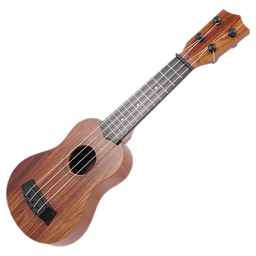 Mainan gitar Ukulele, alat musik Mini anak-anak, mainan belajar edukasi balita, mainan gitar kayu