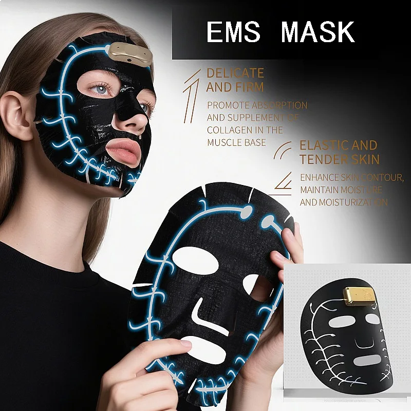 3-Piece  Skin Stimulation Mask Set with Accessories Helps Nutrients Be Better Absorbed Model 605