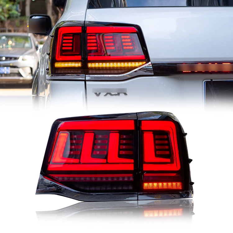 

LED Tail Lights for Land Cruiser 2016-2020 - Sequential Turn Signals, Black Housing, Plug & Play