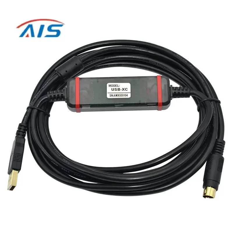 

USB-XC Gold-plated High Speed Programming Cable Suitable For Xinje XC1 XC2 XC3 XC5 Series PLC USB To RS232 FTDI Chip