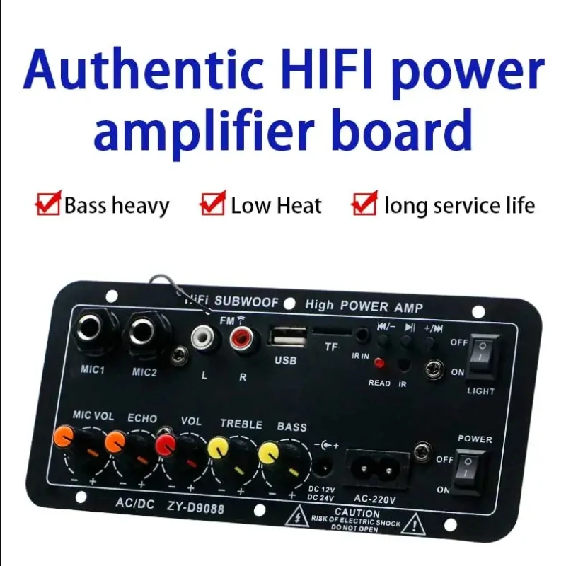 سيارة تعديل الصوت جهاز تضخيم الصوت مجلس 12 فولت-220 فولت بلوتوث مجلس مكبر صوت للسيارة سائق الأساسية مكبر كهربائي ZY-D9088 #1