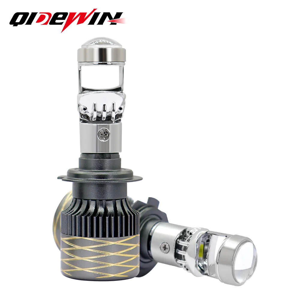 

2PCS Bi LED H11 H4 H7 9005 9006 Work Light Canbus Car Headlight Lens LED Projector Bulb 6000K Auto Motorcycle Mini Lens 12/24V