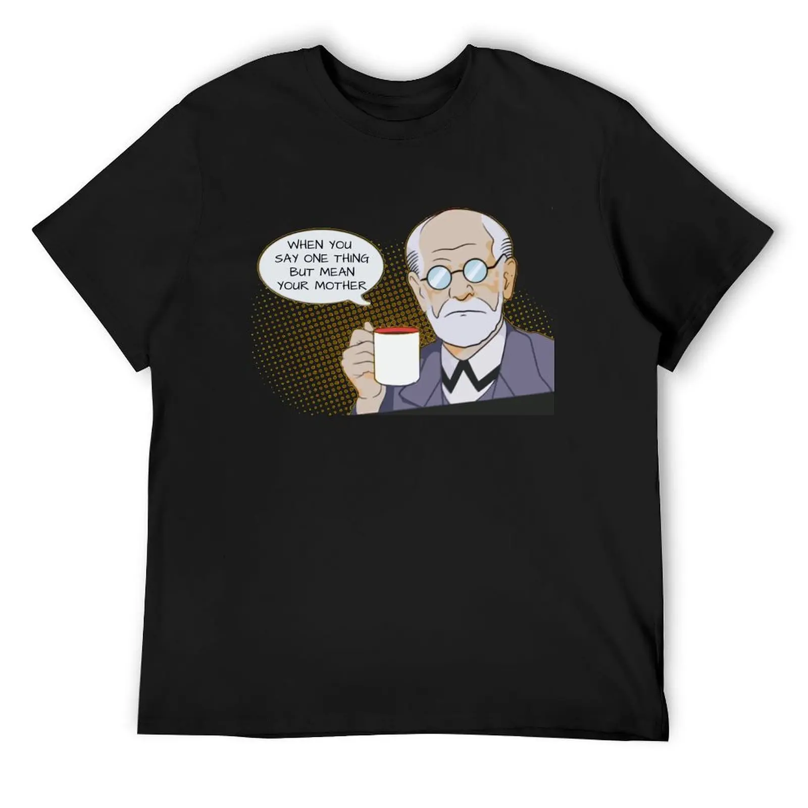 Freud - Psychology Design T-Shirt customs design your own basketball graphic tees mens t shirts