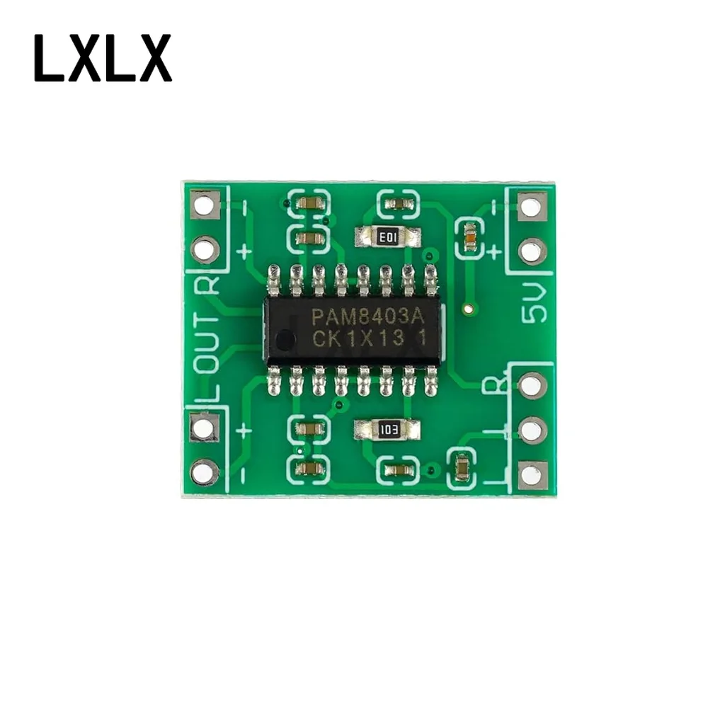 50-100pcs PAM8403 Ultra Miniature Digital Amplifier Board 2*3W Class D High Efficiency 2.5~5V USB Power Supply Available 8403