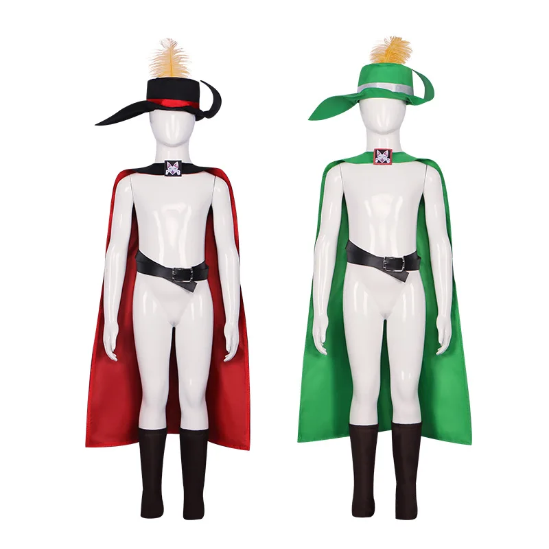 Anime Film Der gestiefelte Kater PUSS Erwachsene Kinder Cosplay Kostüm Umhang Hut Gürtel Anzug Katze PUSS Volle Kostüm Halloween Kostüme