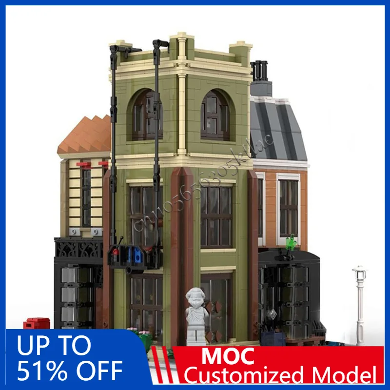 

2854 PCS Construction Office Jeweller And Pet Shop Alt Build Of Natural History Museum MOC Customize DIY Assembly Toy Gift