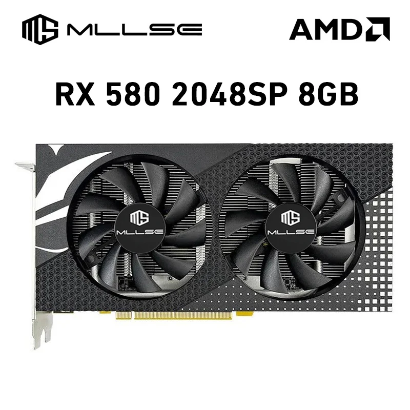 

Графическая карта MLLSE AMD Radeon RX 580 2048SP 8 ГБ GDDR5 256-bit PCI Express 3,0 × 16 14 нм GPU настольные компьютеры игровая пластина видеокарта