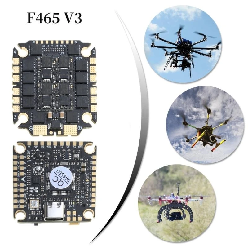 Y2GD مبتكرة F465 تحكم Flight F405+65A 32bit Stack 65A STM32F405RET6 3-8S