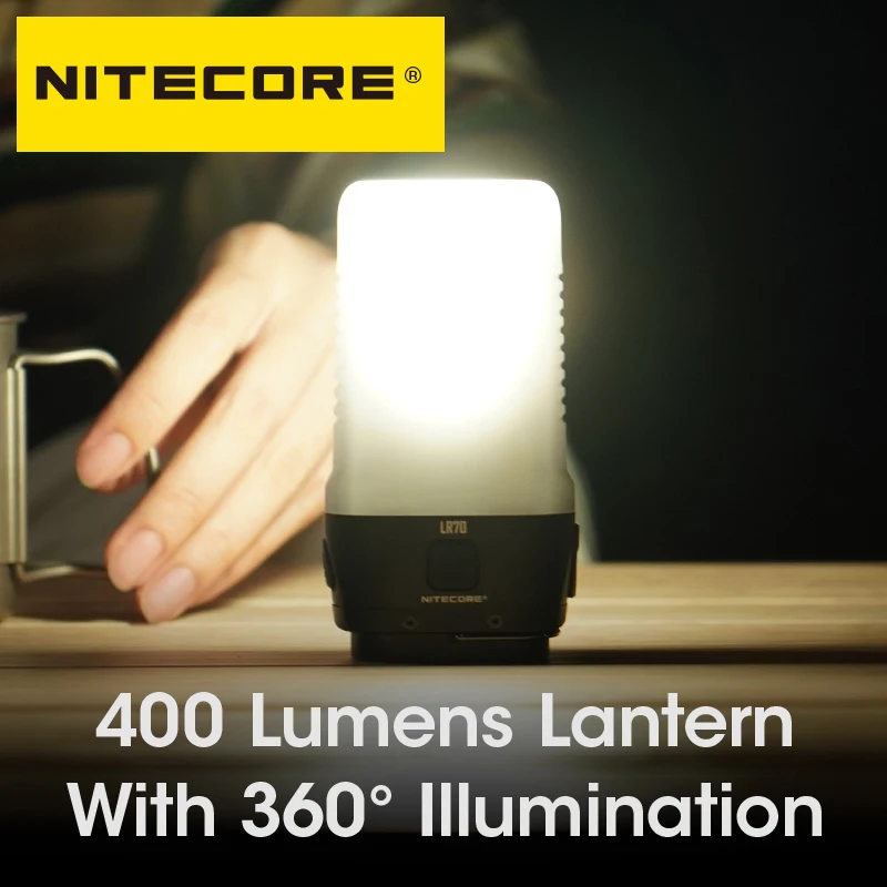 Nitecore LR70 Multifunction 3000 Lumen Camping Super Bright Flashlight 360° All-Round Tent Light