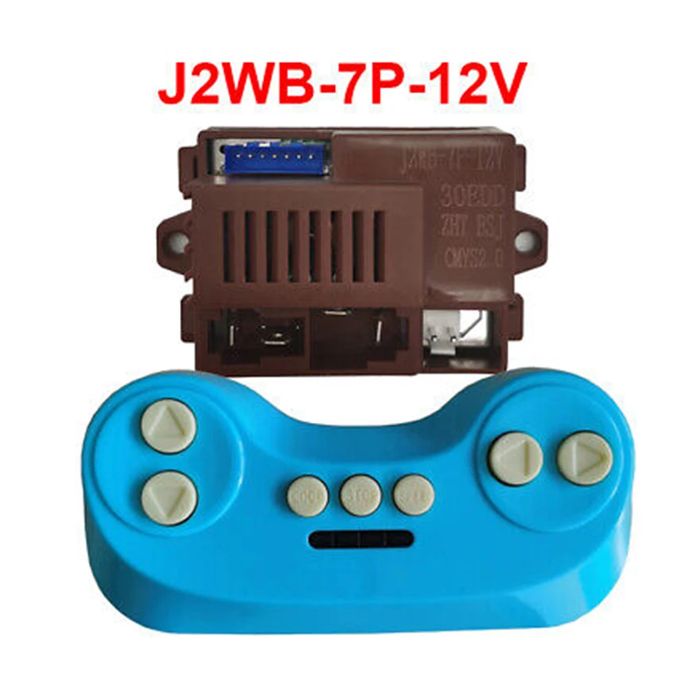 2.4G Ride-On Car Remote Control Slow Replacement Compatible With J2W-7P-6V / J2WB-7P-12V For 6V/12V Cars