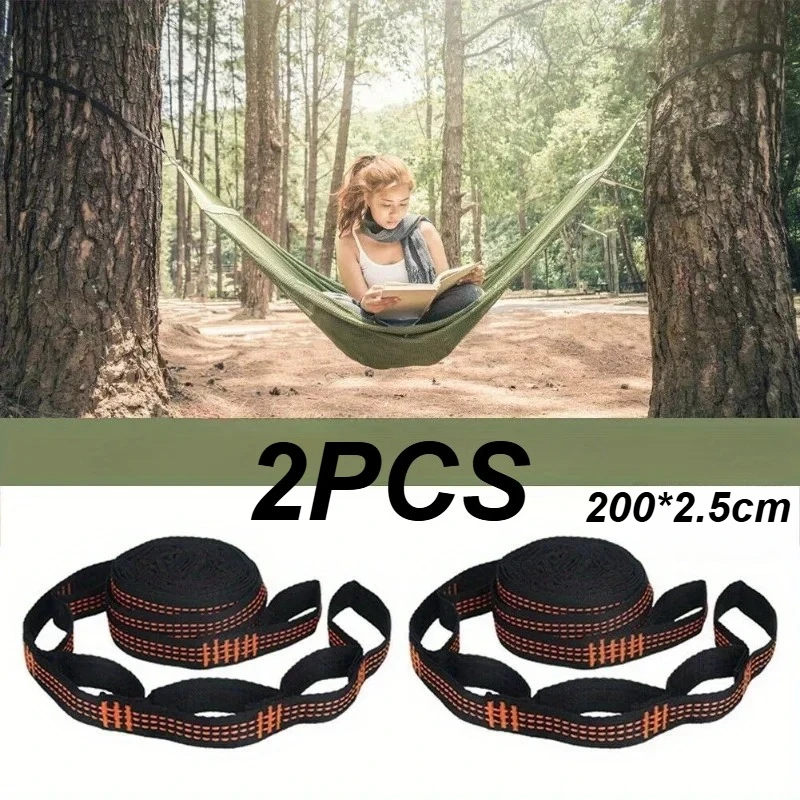 Outdoor Hammock Fixed Straps, High-strength Polyester Ties, Tree Ties, Adjustable Hammock Accessories, Strap Buckles