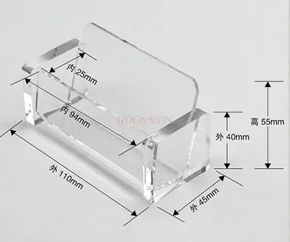 1pcs Acrylic double-layer business card holder, office desktop, creative business office, three-layer business card holder