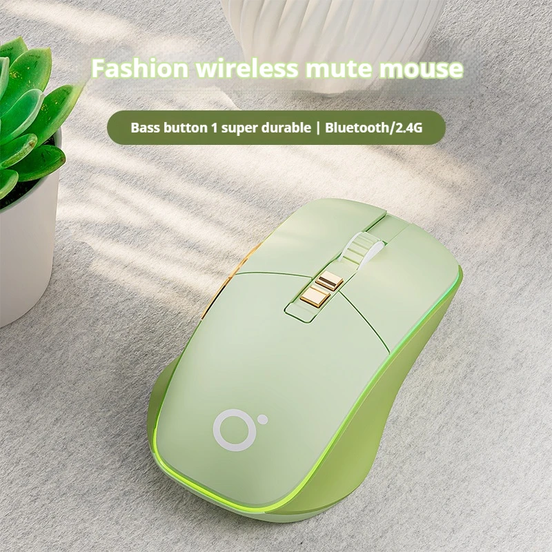 Eweadn G308 Tri-Mode Bluetooth Wireless Mute Mouse Plug Play Multi System Compatible Lightweight Stable Sensitive Game Office