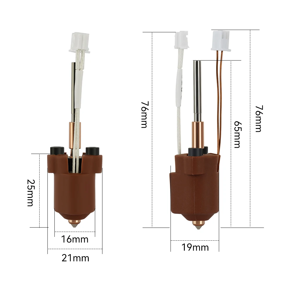 Dla Creality K1C k1 Max Hotend Zestaw ceramicznych bloków grzewczych Części do drukarek 3D Zestaw dysz do szybkiej wymiany Odporność na rozbijanie