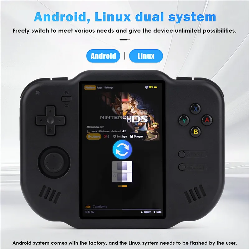 2025 gran oferta AMPOWN MINI ZERO 40 consola de juegos portátil táctil 4 pulgadas 64 bits Android mini retro clásico