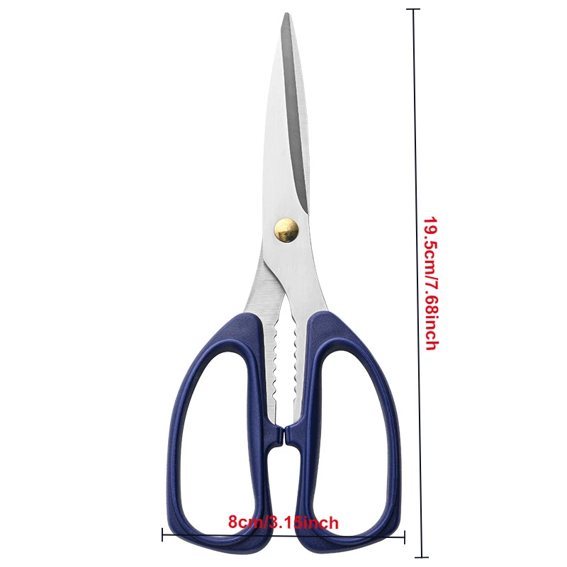 Mocne nożyczki kuchenne ze stali nierdzewnej Ostre nożyczki do użytku domowego Nożyczki do krojenia żywności Warzywa Nożyczki uniwersalne