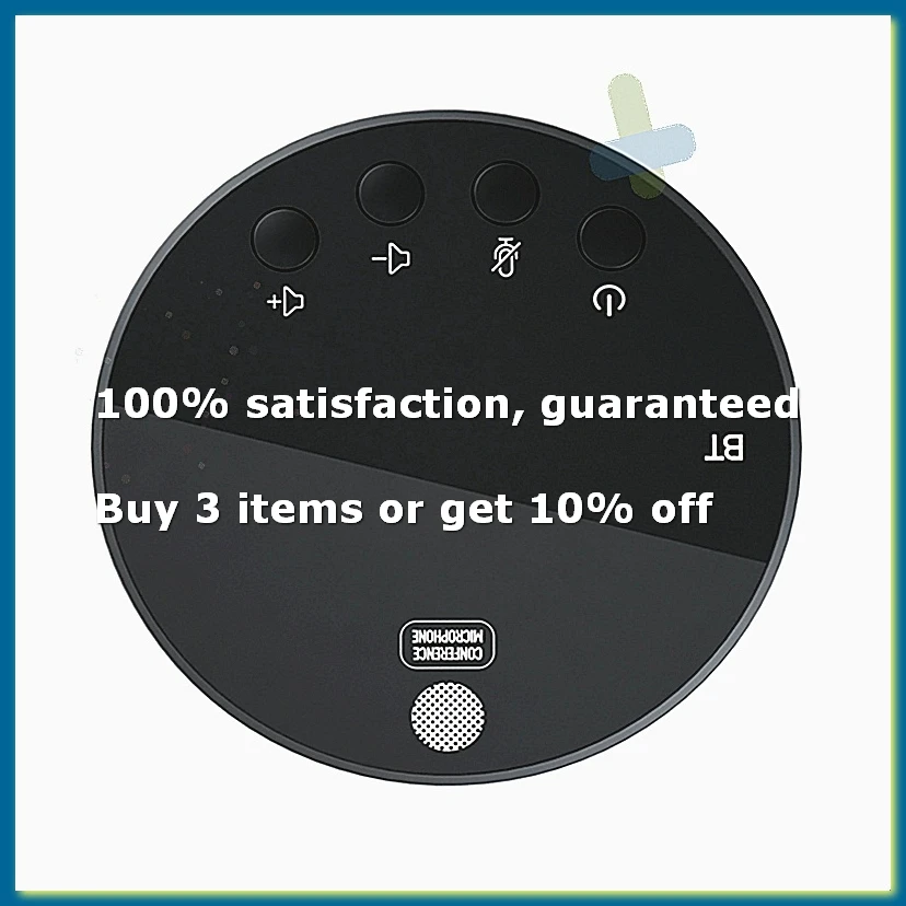 ●Desktop USB Conference Speakerphone BT 360° Omnidirectional Condenser Microphone PC Computer Mic with Speaker Mute