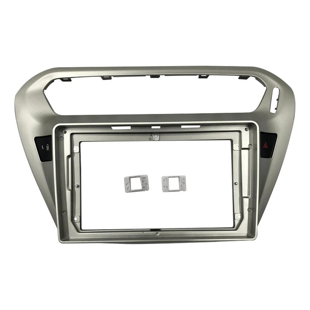 2 Din 9 Inch Car Radio Installation DVD GPS Mp5 Plastic Fascia Panel Frame for Peugeot 301 CITRON ELYSEE 2014 Dash Mount Kit