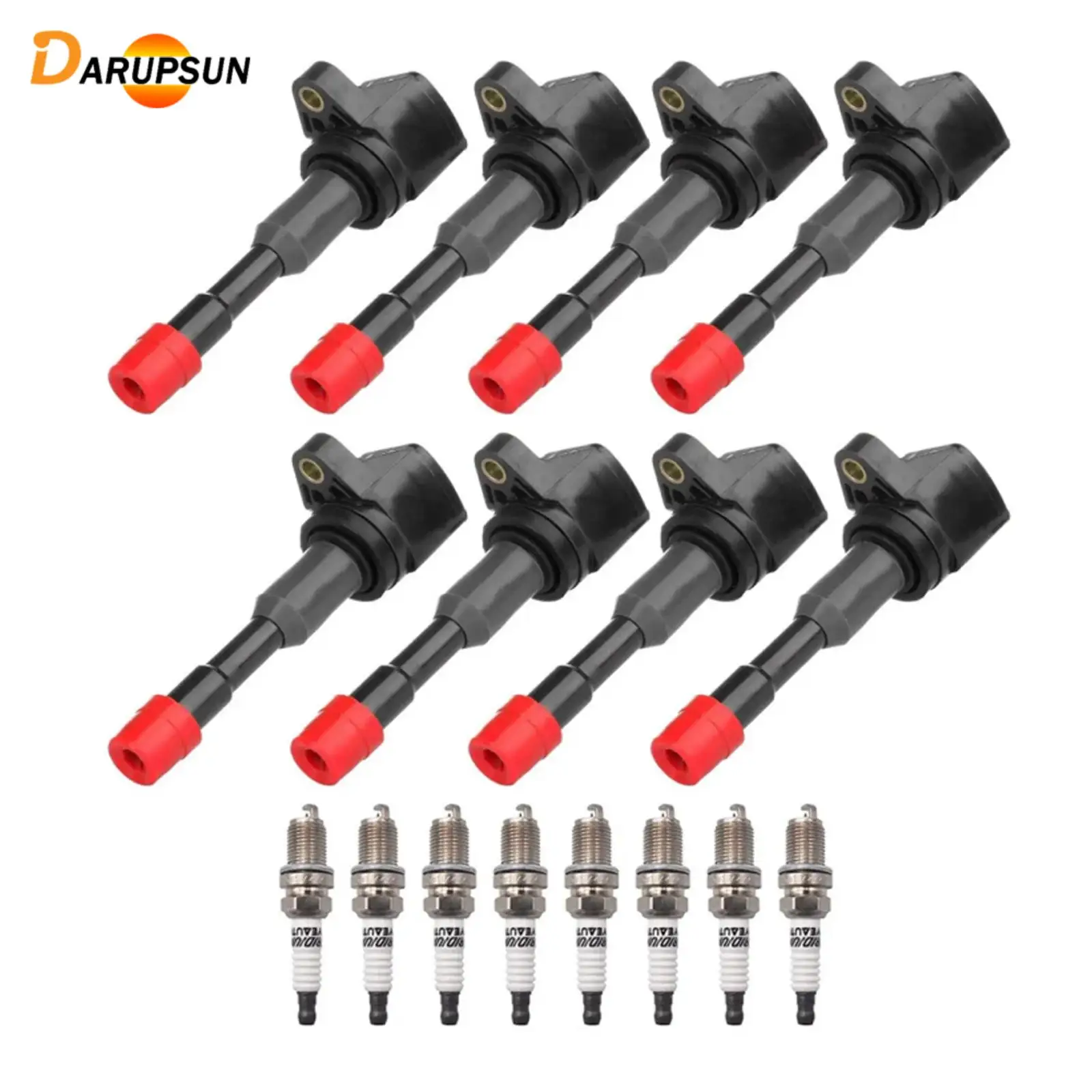 

DARUPSUN 8x Ignition Coil +Spark Plug UF374 For Honda Civic Hybrid L4 2006-2010