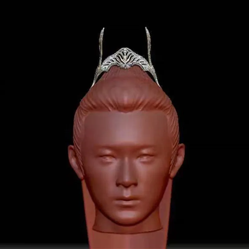 Resin Classic Headwear Chinese Antique Gold Crown Ninja Warrior Swordsman Accessories Wuxia TV Movie Play