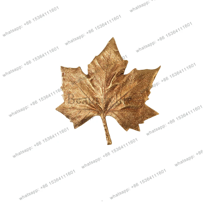 Full copper maple leaf crystal wall living room hallway aisle bedroom bedside stairs