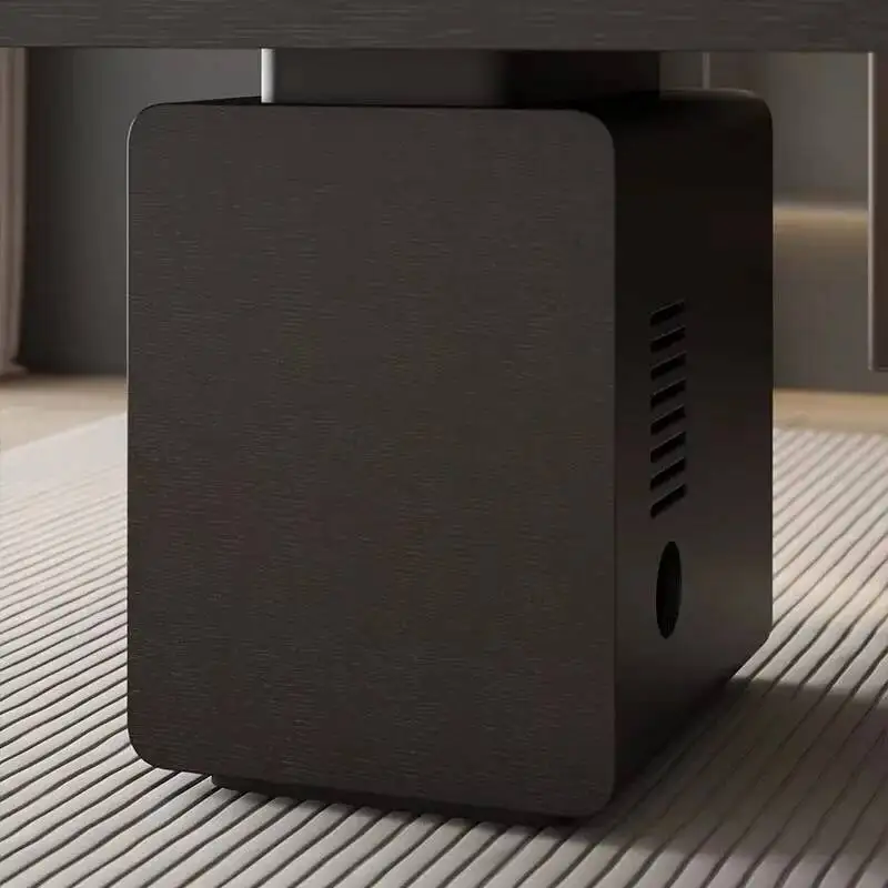 مكاتب مكتبية حديثة مصممة للطلاب، أدراج فاخرة سوداء، مكتب كمبيوتر كبير للكتابة، أثاث فندق Mesa De Trabajo #6